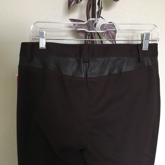 NWT Micheal Michael Kors Dark Brown pants size 6 - Picture 5 of 8